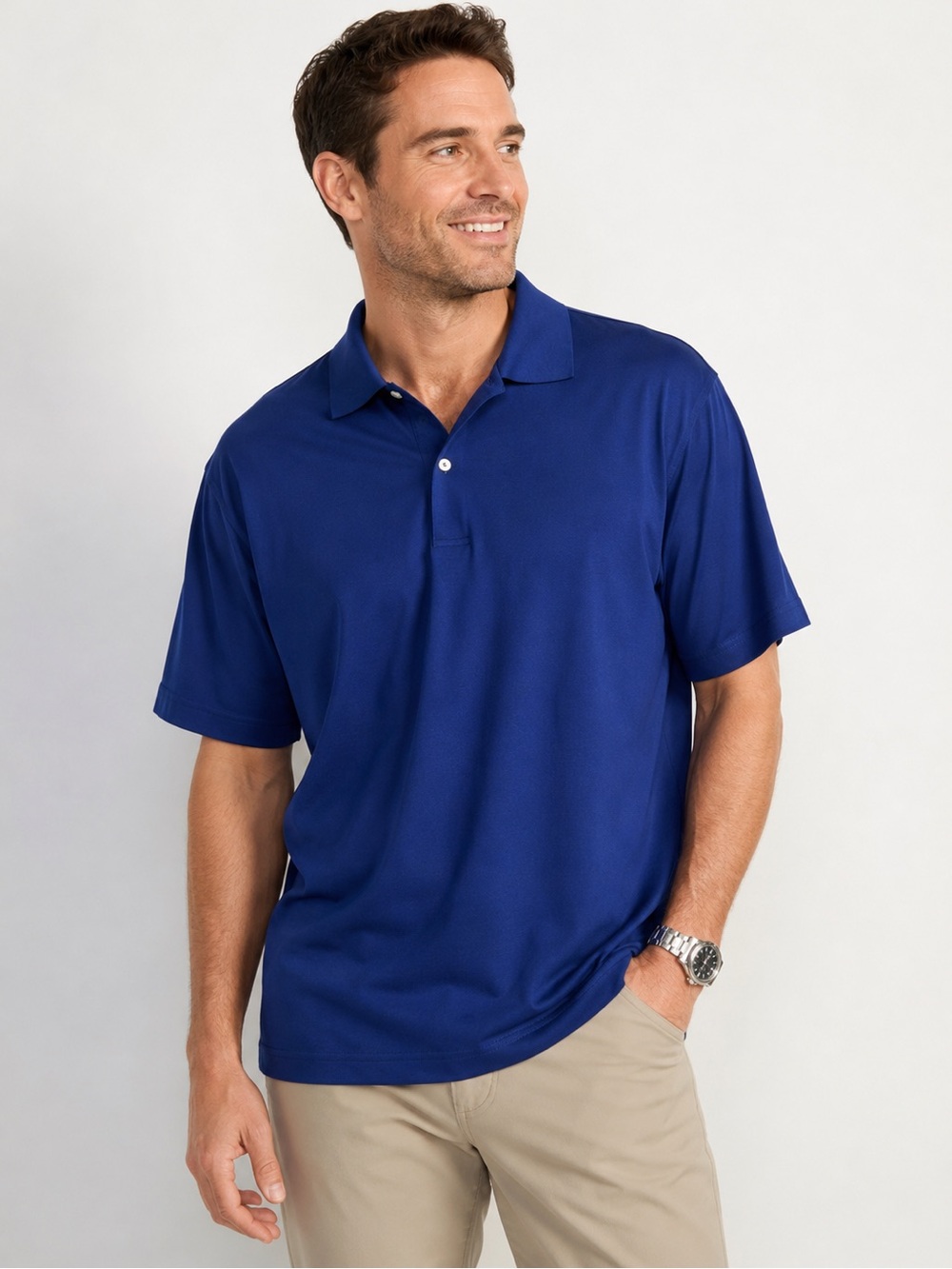 Peter Millar Polo Shirt Men’s XL Blue Short Sleeve Pullover Casual Preppy Golf
